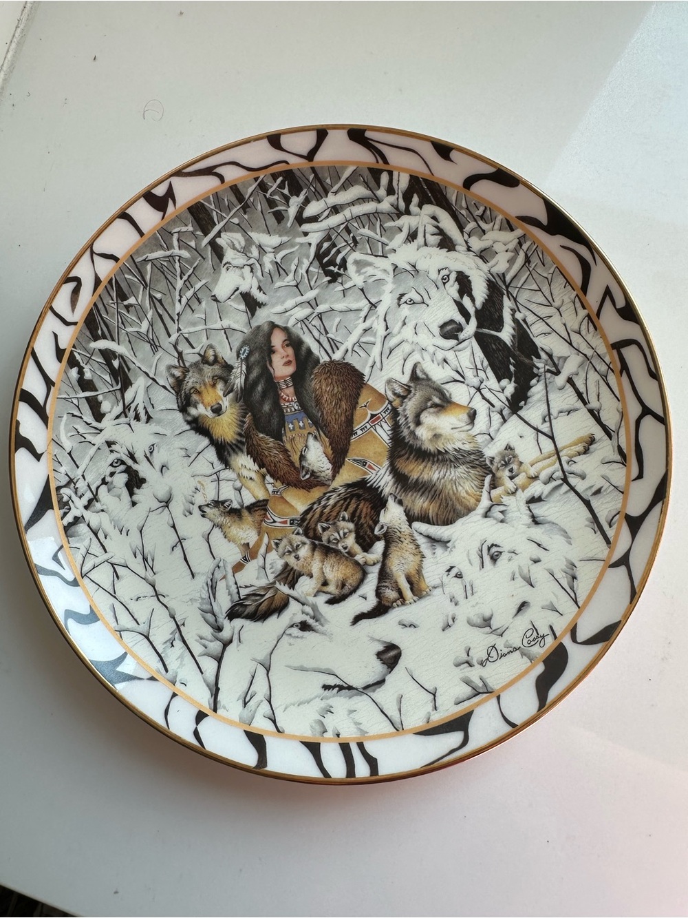 Diana Casey “Native Harmony” 1996 Limited Edition Porcelain plate